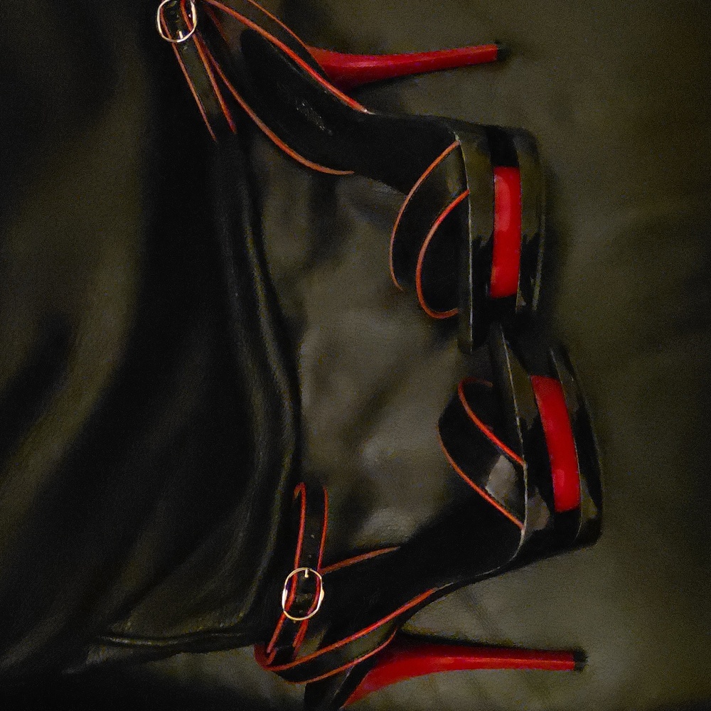 Pleaser Black and Red Women's Heels